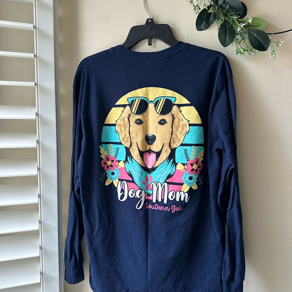 Southern Gal Blue Long Sleeve Shirt